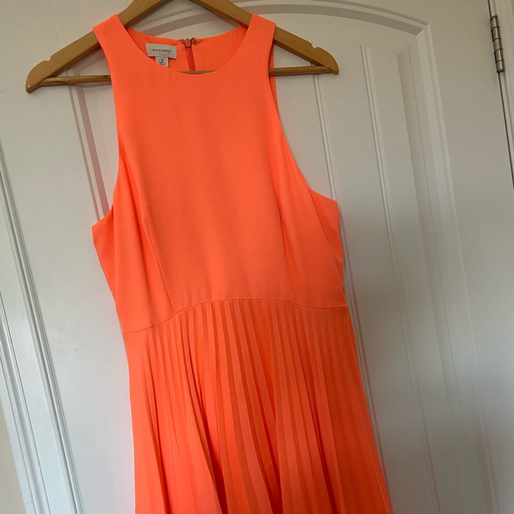 Pleated midi dress